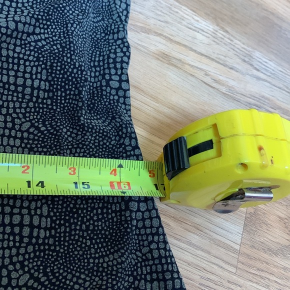 Vintage Nikki Morgan, sleeveless brown black abstract design midi dress. Size 8. - Picture 14 of 17